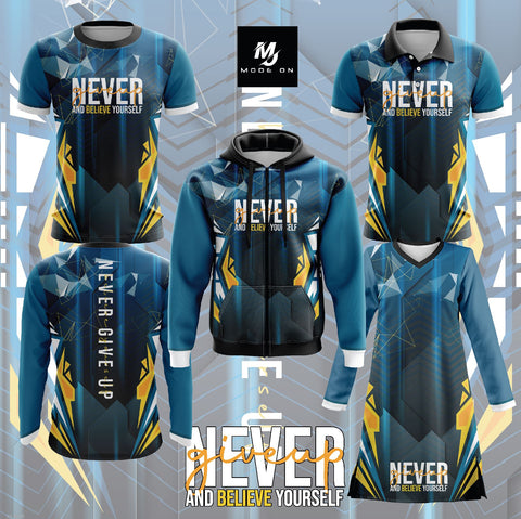 Limited Edition NEVER GIVE UP Jersey and Jacket #03