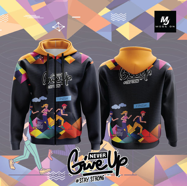 Limited Edition NEVER GIVE UP Jersey and Jacket #10