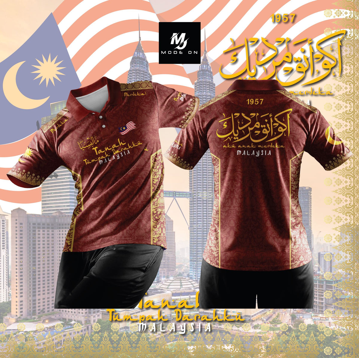 Limited Edition Merdeka Jersey and Jacket #09 โ Mode On Shop