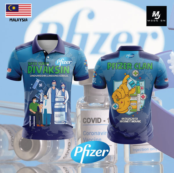 Limited Edition Vaksin Pfizer Jersey and Jacket #03