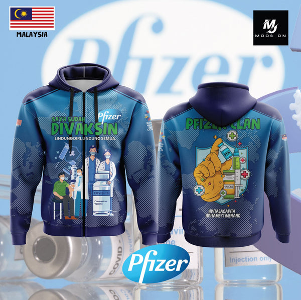 Limited Edition Vaksin Pfizer Jersey and Jacket #03