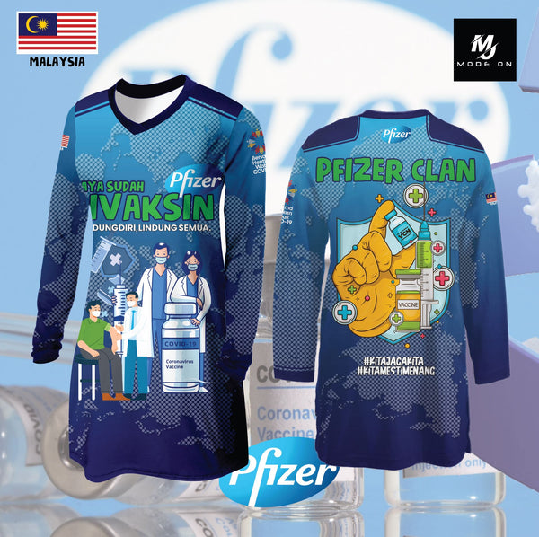 Limited Edition Vaksin Pfizer Jersey and Jacket #03