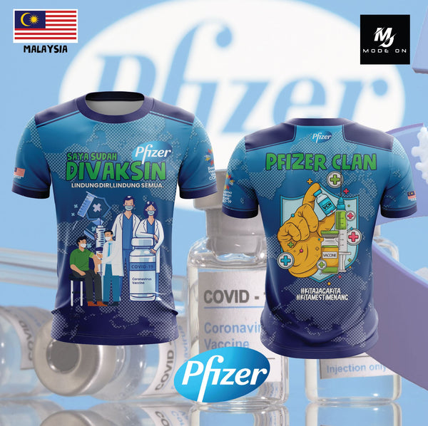 Limited Edition Vaksin Pfizer Jersey and Jacket #03