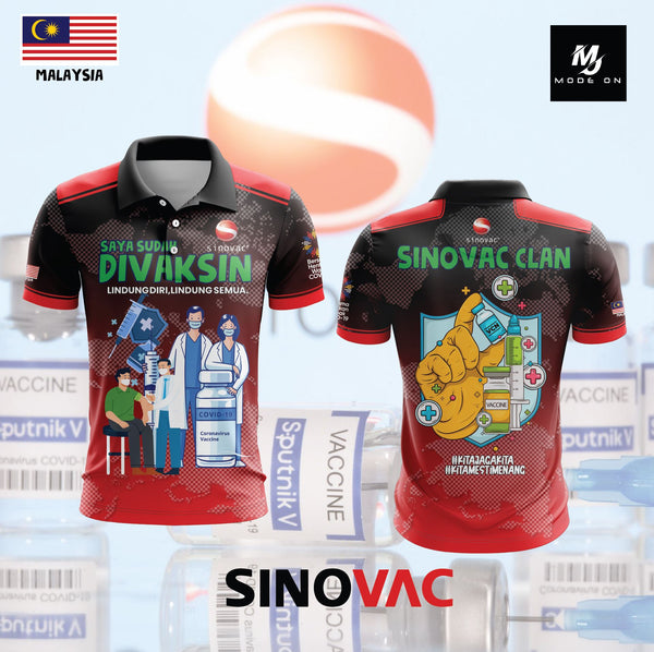 Limited Edition Vaksin Sinovac Jersey and Jacket #04