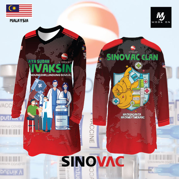 Limited Edition Vaksin Sinovac Jersey and Jacket #04