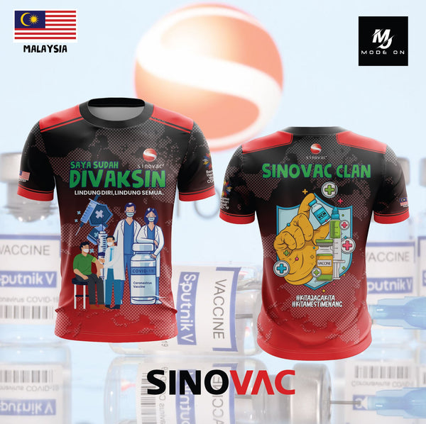 Limited Edition Vaksin Sinovac Jersey and Jacket #04