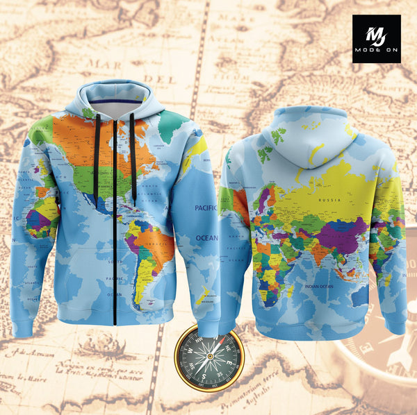 Limited Edition World MAP Jersey and Jacket #01