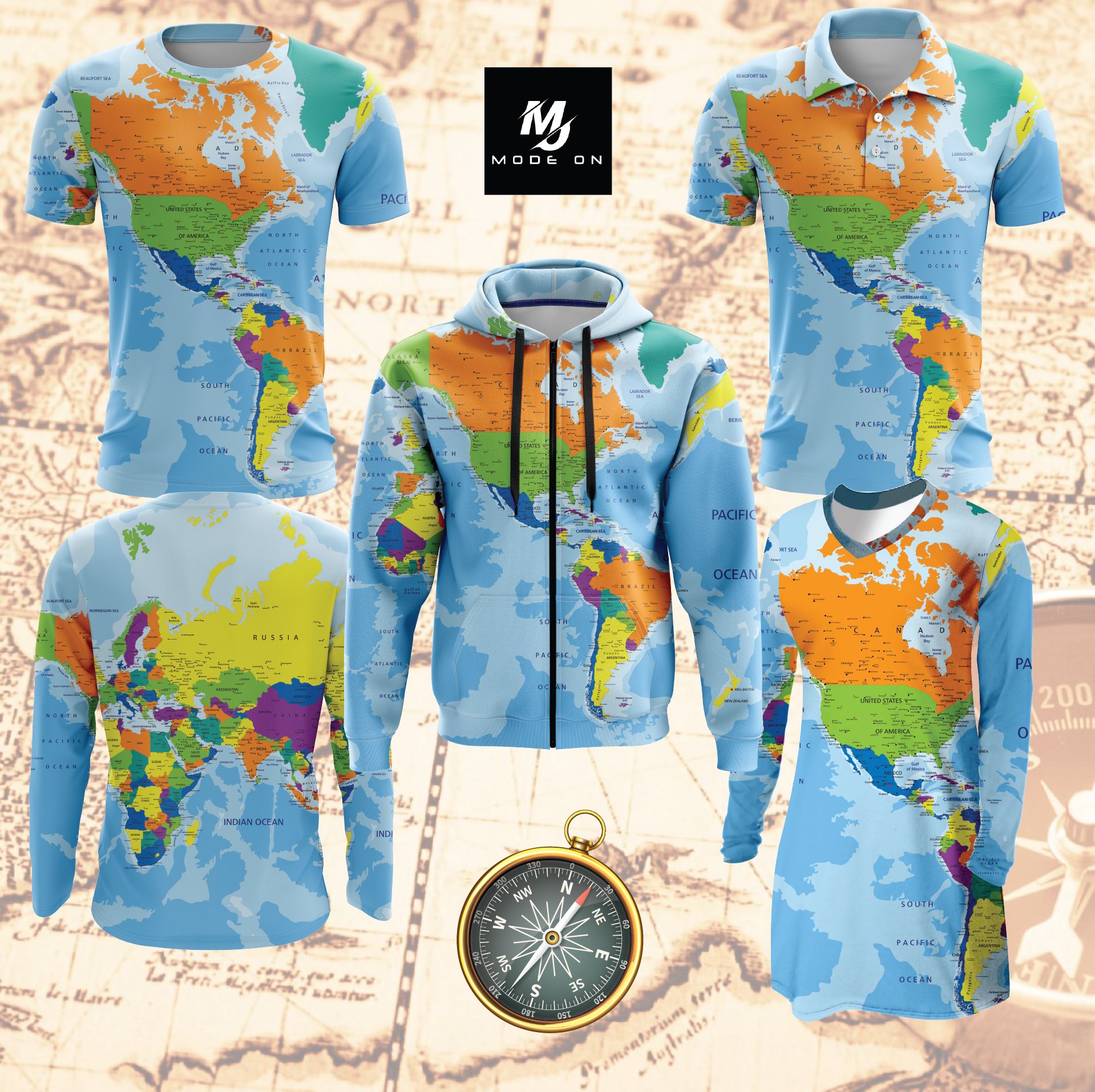 Limited Edition World MAP Jersey and Jacket #01